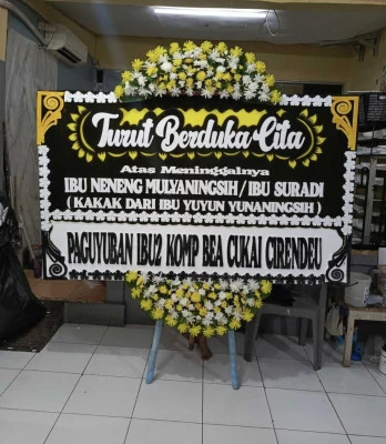 Papan Bunga di Cililitan